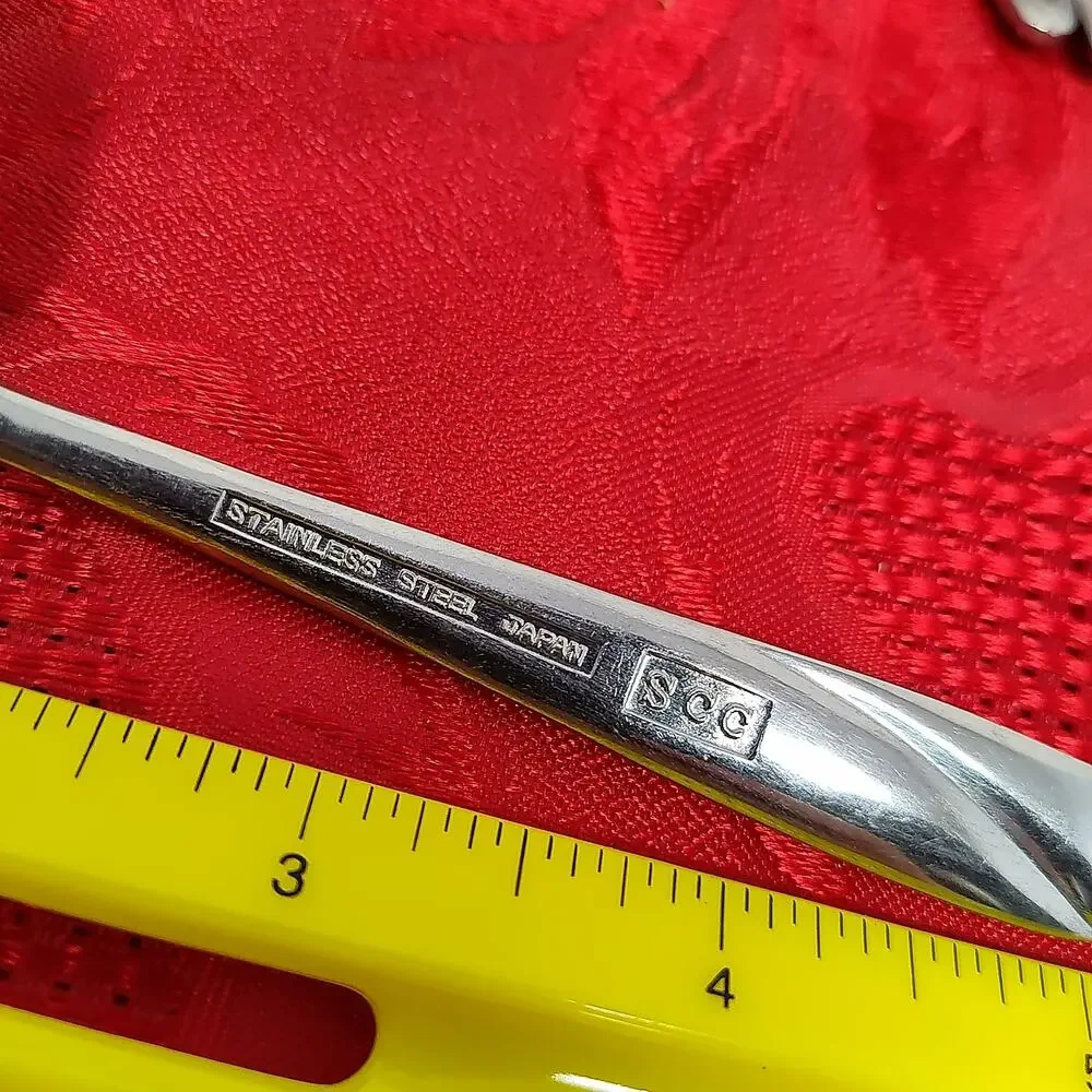4+1 Tsp Towle SCC Supreme Cutlery Stainless Japan TWS110 Curved Tip Teaspoons